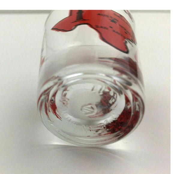 Texas State Map Mini Shot Glass Red Longhorn Rodeo Cowboy Barware - Picture 4 of 6